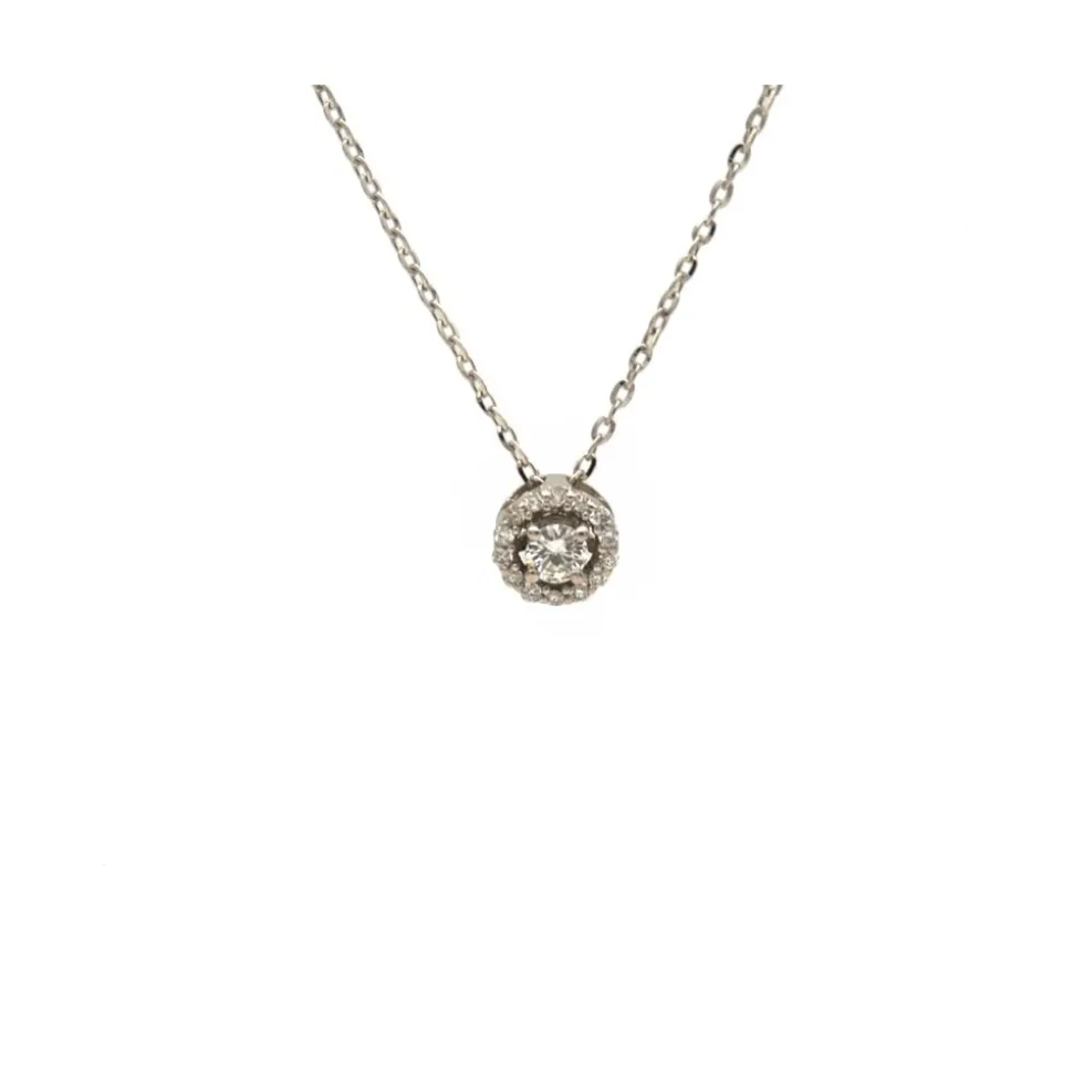 Colgante con diamante central