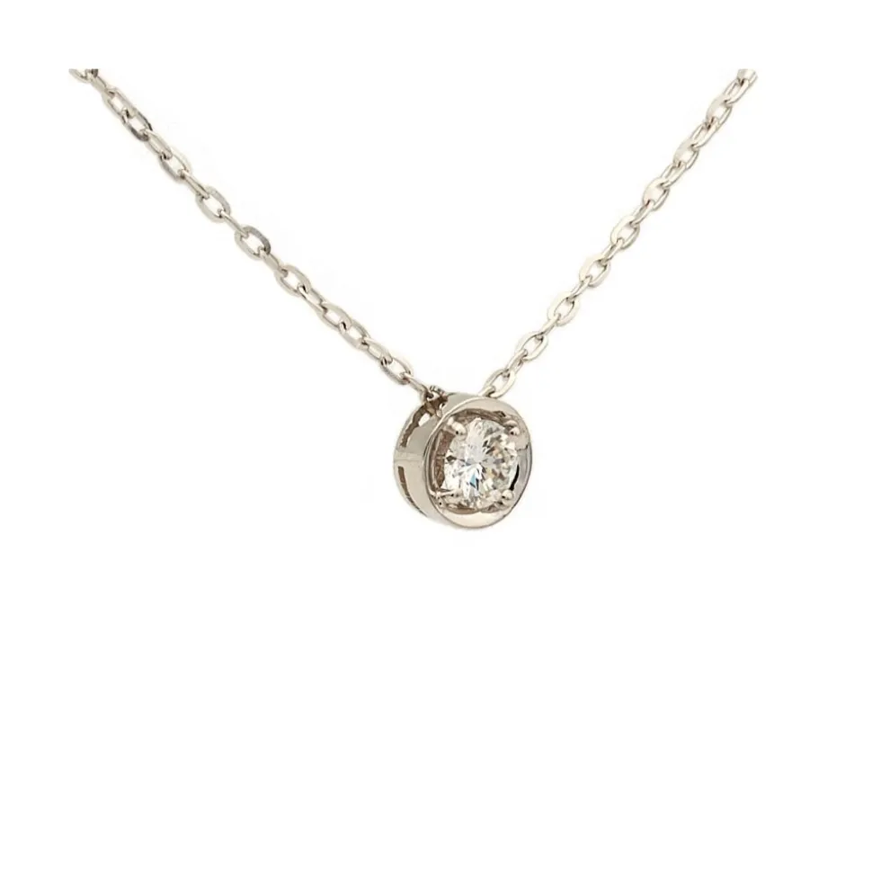 Colgante redondo con diamante