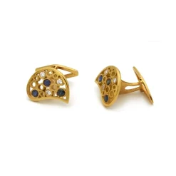 Gemelos de zafiros y diamantes