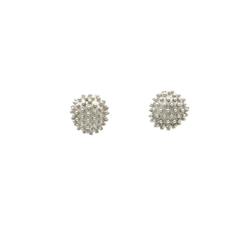 Pendientes Cactus de oro blanco - 0976