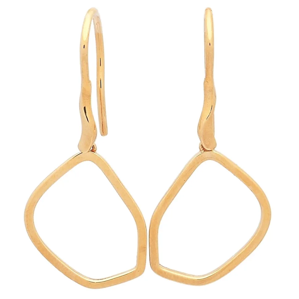 Pendientes colgantes en oro amarillo