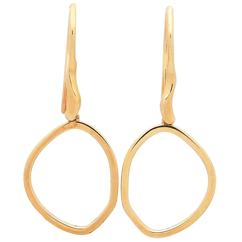 Pendientes colgantes en oro amarillo