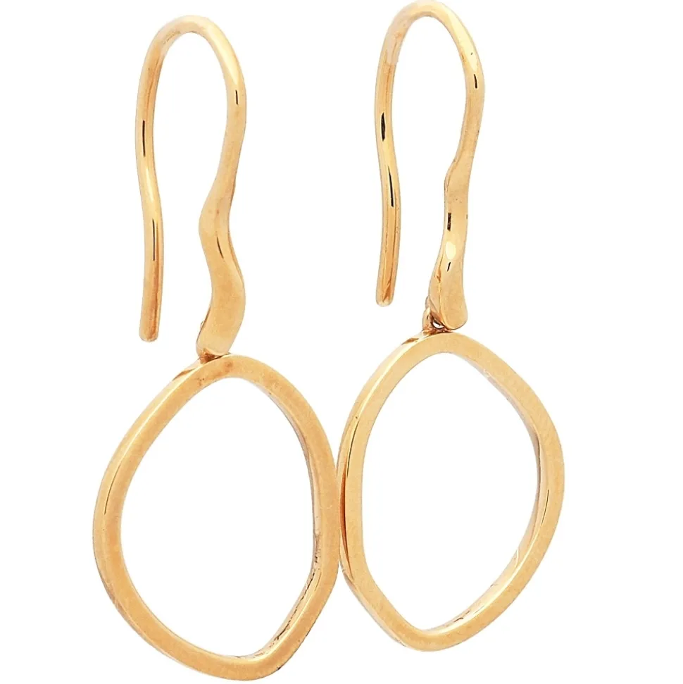 Pendientes colgantes en oro amarillo