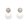 Pendientes con perlas australianas y diamantes