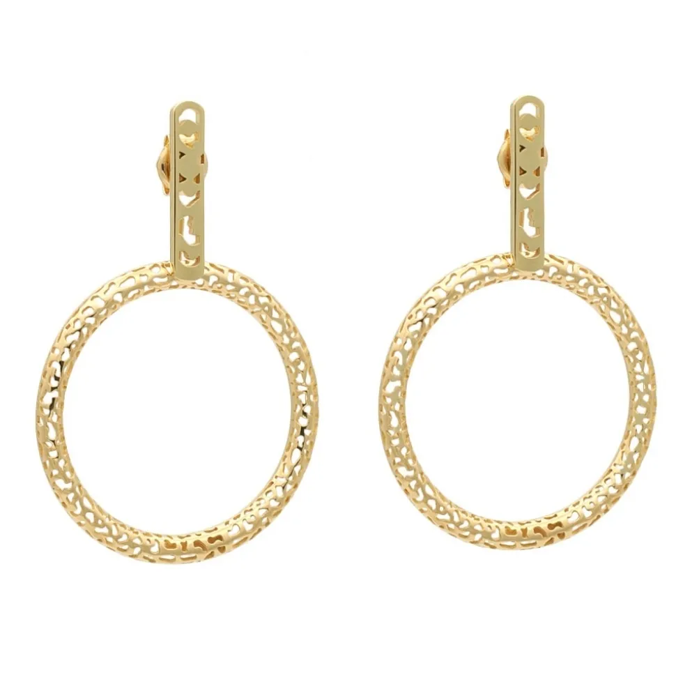 Pendientes criollas caladas grandes - 1021