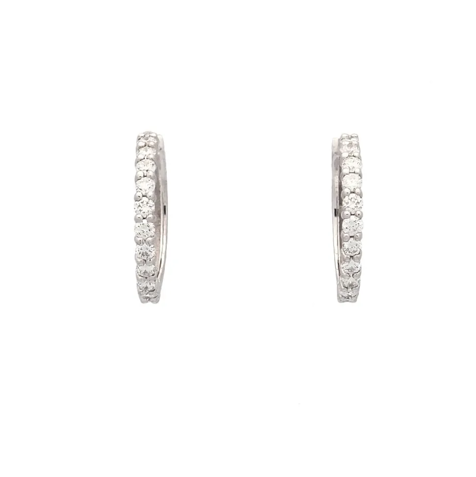 Pendientes criollas con diamantes
