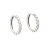 Pendientes criollas con diamantes
