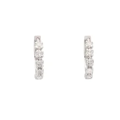 Pendientes criollas con diamantes
