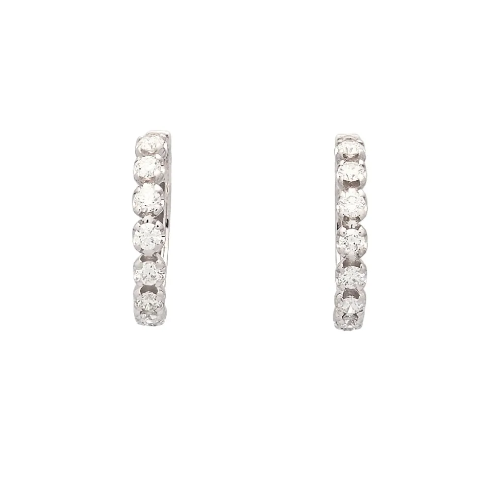 Pendientes criollas con diamantes