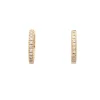 Pendientes criollas en oro amarillo con diamantes