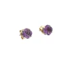 Pendientes de oro blanco con amatistas