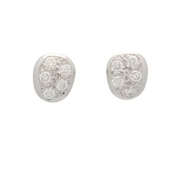 Pendientes de oro blanco con diamantes