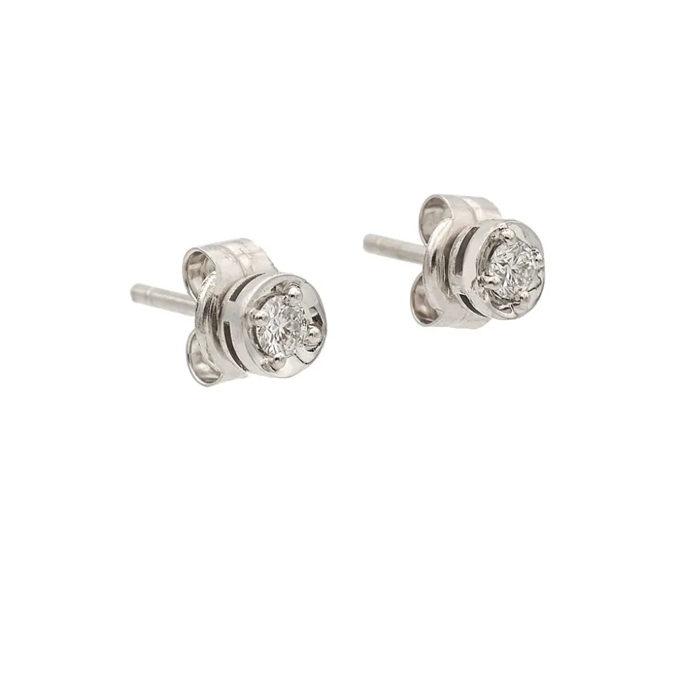 Pendientes de oro y diamantes - 0998