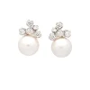 Pendientes de perlas y diamantes