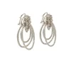 Pendientes de tres aros de diamantes - 0383