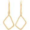 Pendientes largos en oro amarillo