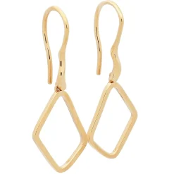 Pendientes largos en oro amarillo