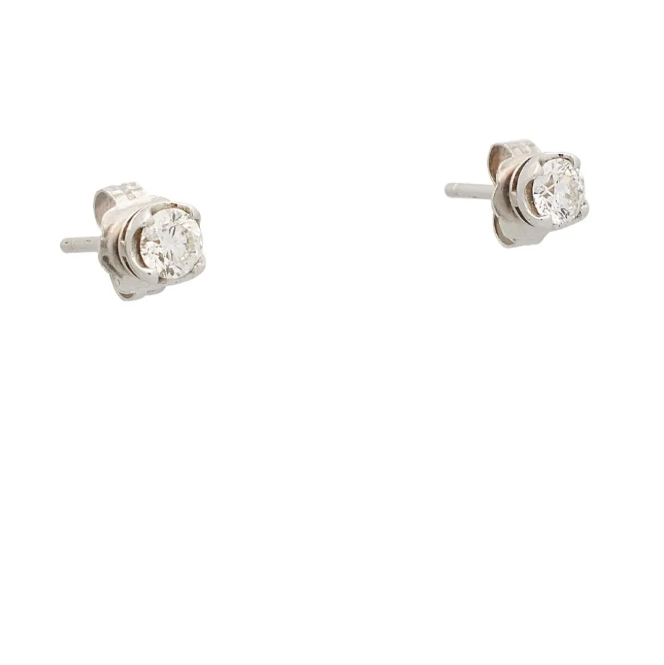 Pendientes redondos con diamantes - 0121
