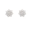 Pendientes rosetón de diamantes