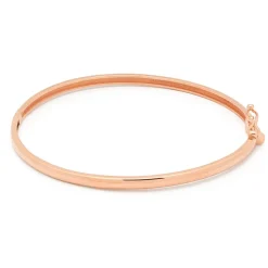Pulsera rígida de oro rosa