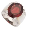 Sortija con Turmalina roja y diamantes