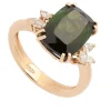 Sortija con Turmalina y Diamantes - 0446