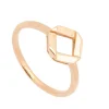 Sortija de oro rosa con motivo geométrico - 1205
