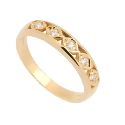 Sortija en oro amarillo y diamantes - 1188